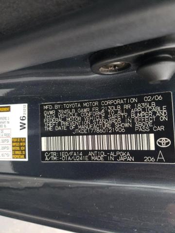 JTKDE177860121906 - 2006 TOYOTA SCION TC GRAY photo 12