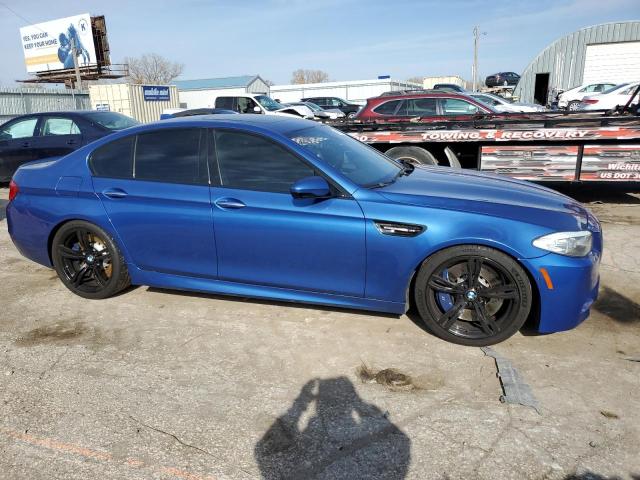 WBSFV9C59DD096144 - 2013 BMW M5 BLUE photo 4