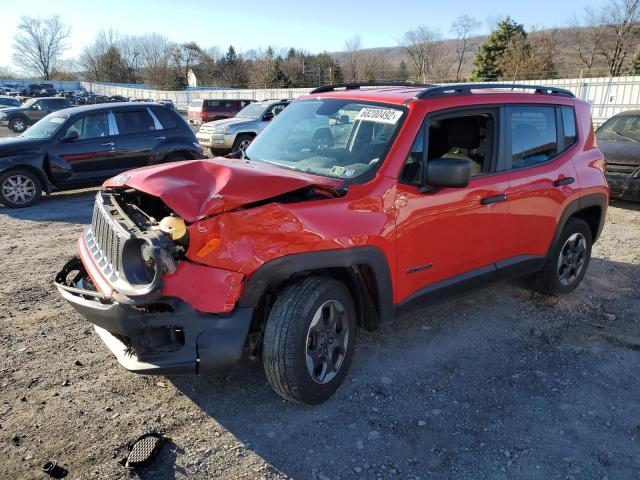 ZACCJBAB3JPH69867 - 2018 JEEP RENEGADE S წითელი ფოტო 1