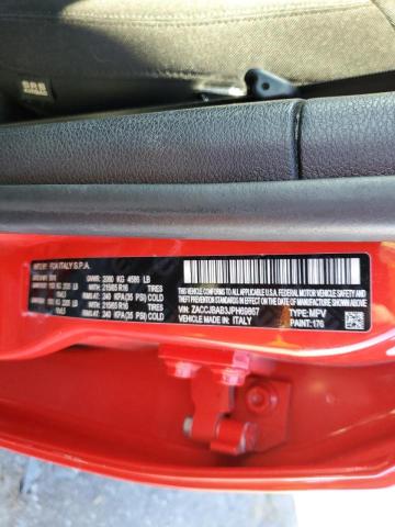 ZACCJBAB3JPH69867 - 2018 JEEP RENEGADE S წითელი ფოტო 12