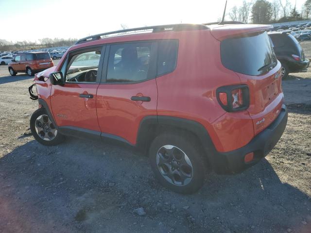 ZACCJBAB3JPH69867 - 2018 JEEP RENEGADE S წითელი ფოტო 2