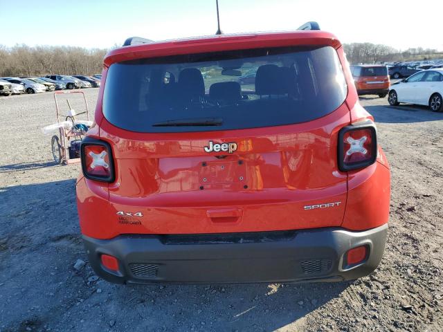 ZACCJBAB3JPH69867 - 2018 JEEP RENEGADE S წითელი ფოტო 6