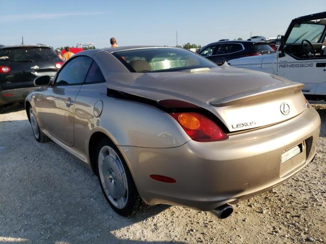 JTHFN48Y720004724 - 2002 LEXUS SC 430 GOLD photo 2