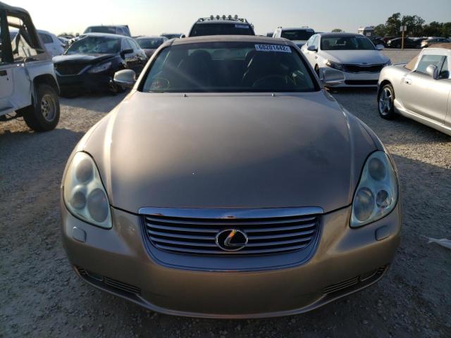 JTHFN48Y720004724 - 2002 LEXUS SC 430 GOLD photo 5