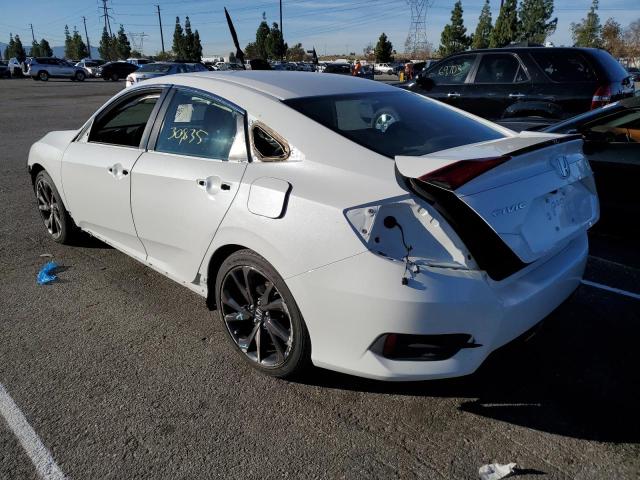 2HGFC2F89KH501222 - 2019 HONDA CIVIC SPOR Ақ фото 2