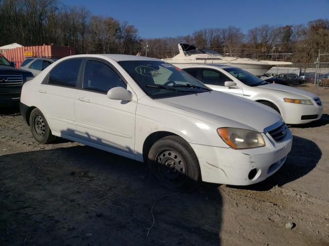 KNAFE121455122469 - 2005 KIA SPECTRA LX WHITE photo 4