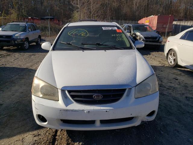 KNAFE121455122469 - 2005 KIA SPECTRA LX WHITE photo 5