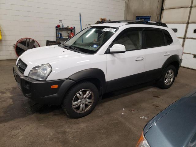 KM8JN12D87U666646 - 2007 HYUNDAI TUCSON SE WHITE photo 1