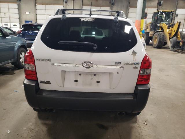 KM8JN12D87U666646 - 2007 HYUNDAI TUCSON SE WHITE photo 6