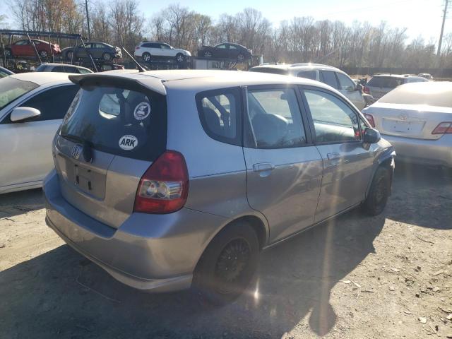 JHMGD38687S028672 - 2007 HONDA FIT S ვერცხლისფერი ფოტო 3