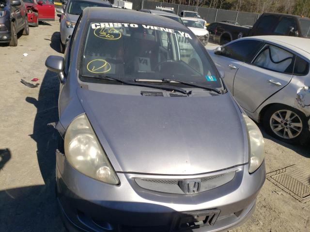 JHMGD38687S028672 - 2007 HONDA FIT S ვერცხლისფერი ფოტო 5