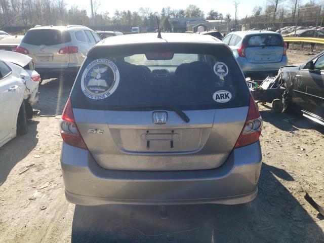 JHMGD38687S028672 - 2007 HONDA FIT S ვერცხლისფერი ფოტო 6