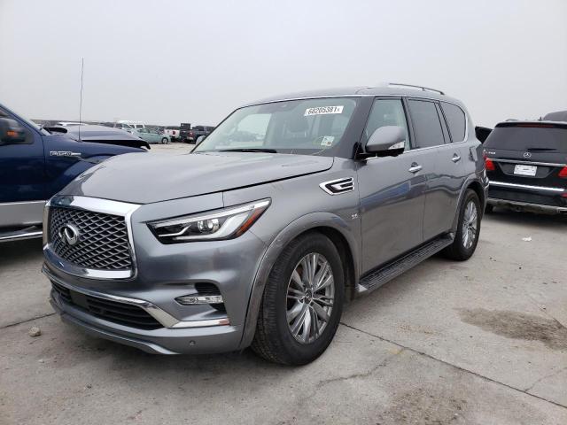 JN8AZ2NE9K9227359 - 2019 INFINITI QX80 LUXE GRAY photo 2