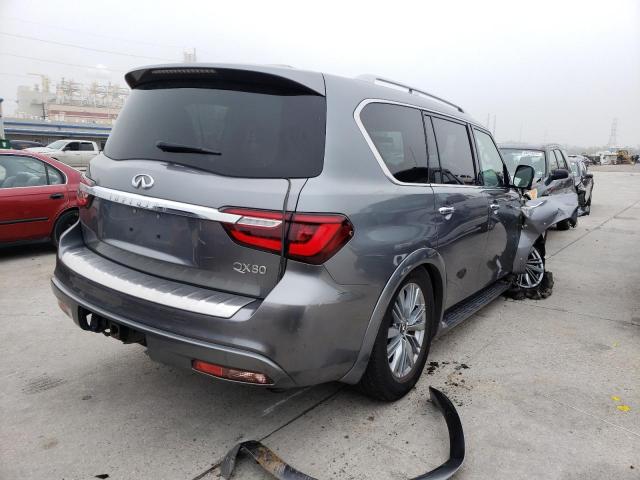 JN8AZ2NE9K9227359 - 2019 INFINITI QX80 LUXE GRAY photo 4