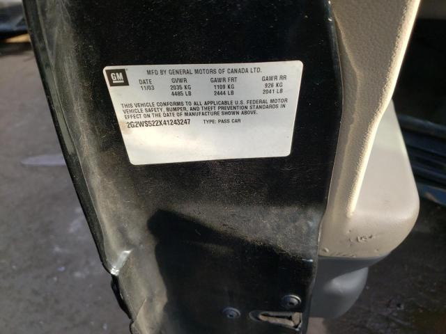 2G2WS522X41243247 - 2004 PONTIAC GRAND PRIX შავი ფოტო 12