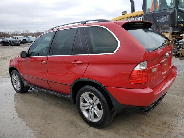 5UXFB53585LV10366 - 2005 BMW X5 4.4I RED photo 2