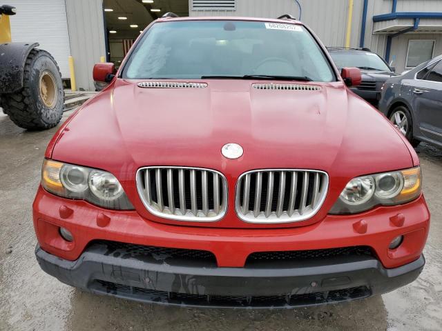 5UXFB53585LV10366 - 2005 BMW X5 4.4I RED photo 5