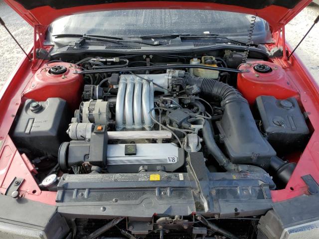 1G6VS3385NU125436 - 1992 CADILLAC ALLANTE RED photo 11