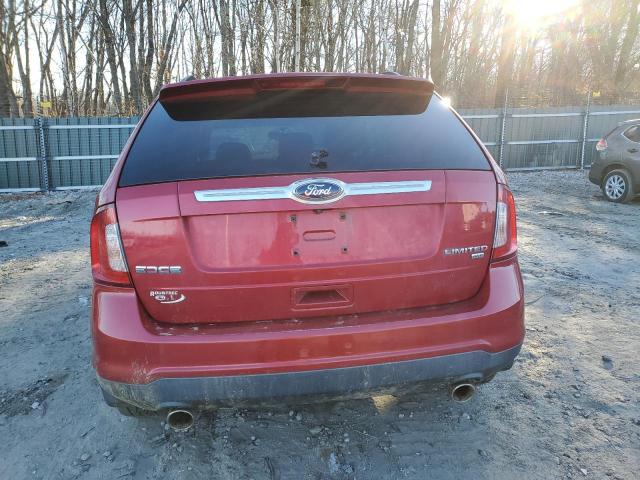 2FMDK4KC3BBB28367 - 2011 FORD EDGE LIMIT RED photo 6