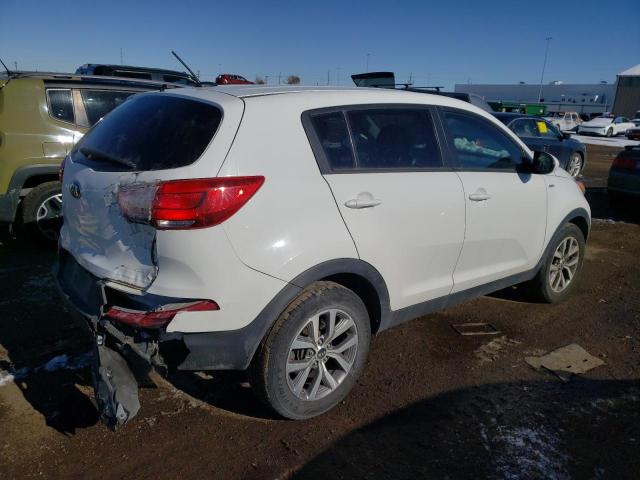 KNDPBCAC1F7675617 - 2015 KIA SPORTAGE L WHITE photo 3