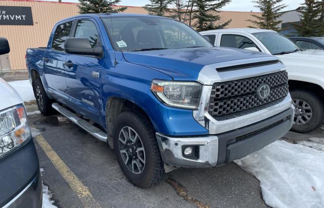 5TFDY5F16JX741088 - 2018 TOYOTA TUNDRA CRE BLUE photo 1