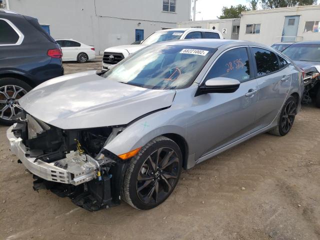 2HGFC2F83KH586168 - 2019 HONDA CIVIC SPOR 银色 照片 1