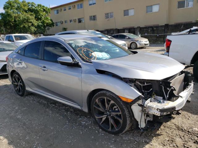 2HGFC2F83KH586168 - 2019 HONDA CIVIC SPOR 银色 照片 4