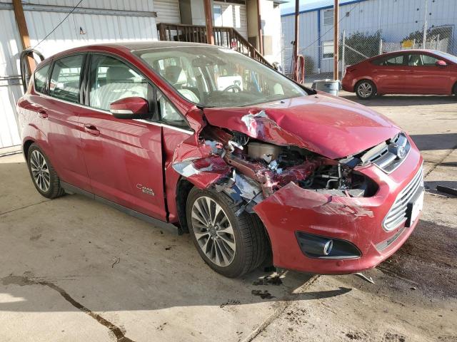 1FADP5FU0HL100751 - 2017 FORD C-MAX TITA RED photo 4