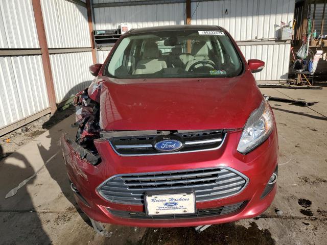 1FADP5FU0HL100751 - 2017 FORD C-MAX TITA RED photo 5