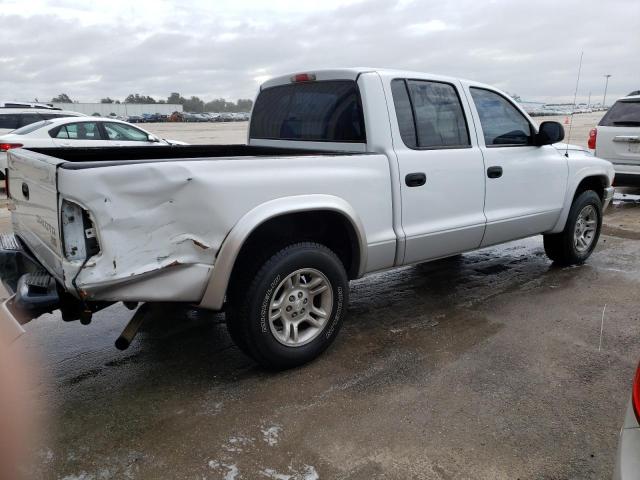 1D7HL48N54S520793 - 2004 DODGE DAKOTA QUA WHITE photo 3