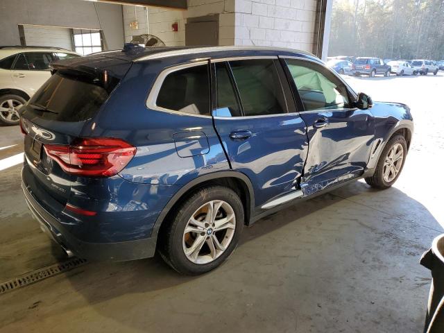 5UXTY5C02M9****** - 2021 BMW X3 XDRIVE3 BLUE photo 3