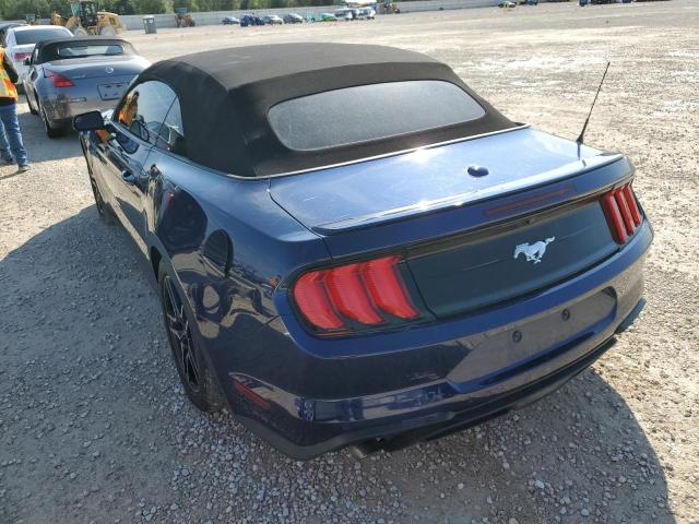 1FATP8UHXK5115532 - 2019 FORD MUSTANG BLUE photo 2