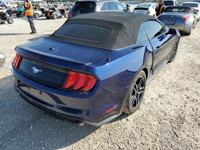 1FATP8UHXK5115532 - 2019 FORD MUSTANG BLUE photo 3