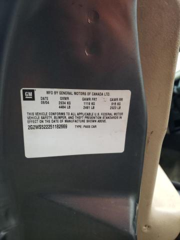 2G2WS522251182669 - 2005 PONTIAC GRAND PRIX ნაცრისფერი ფოტო 13