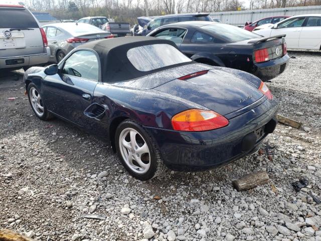 WP0CA2988WS620039 - 1998 PORSCHE BOXSTER BLUE photo 2