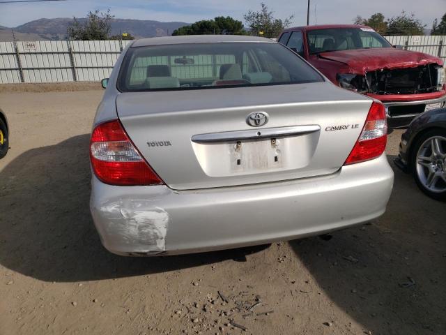 4T1BE32K24U873415 - 2004 TOYOTA CAMRY LE SILVER photo 6