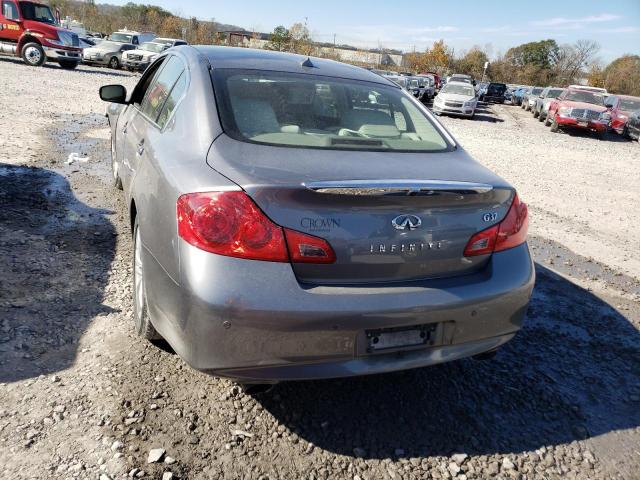 JN1CV6AP2BM502181 - 2011 INFINITI G37 BASE GRAY photo 6