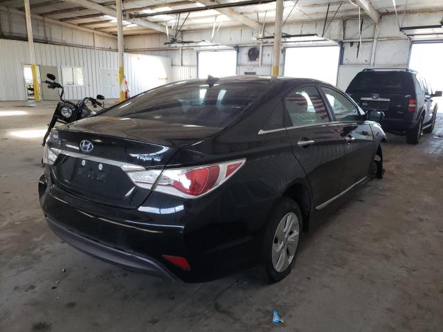 KMHEC4A46FA125203 - 2015 HYUNDAI SONATA HYB BLACK photo 4