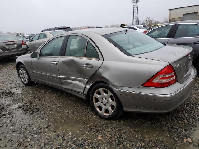 WDBRF84J25F622934 - 2005 MERCEDES-BENZ C 320 4MAT GRAY photo 2