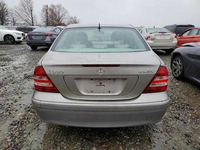 WDBRF84J25F622934 - 2005 MERCEDES-BENZ C 320 4MAT GRAY photo 6