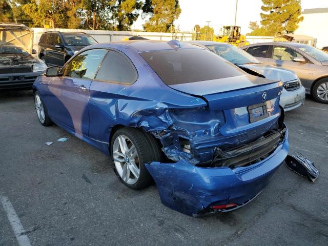 WBA1F9C54GV545045 - 2016 BMW 228 I SULE BLUE photo 2