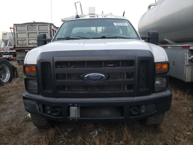 1FDWF31538EE39255 - 2008 FORD F350 SRW S WHITE photo 5