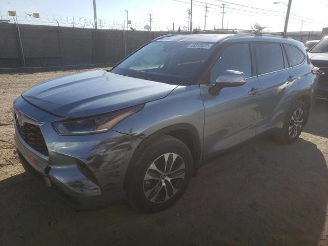 5TDGZRBH7NS204388 - 2022 TOYOTA HIGHLANDER ლურჯი ფოტო 1