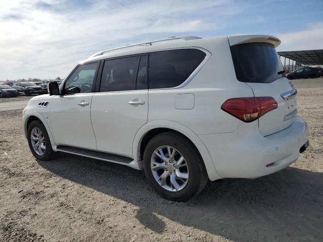 JN8AZ2NE4E9062597 - 2014 INFINITI QX80 WHITE photo 2