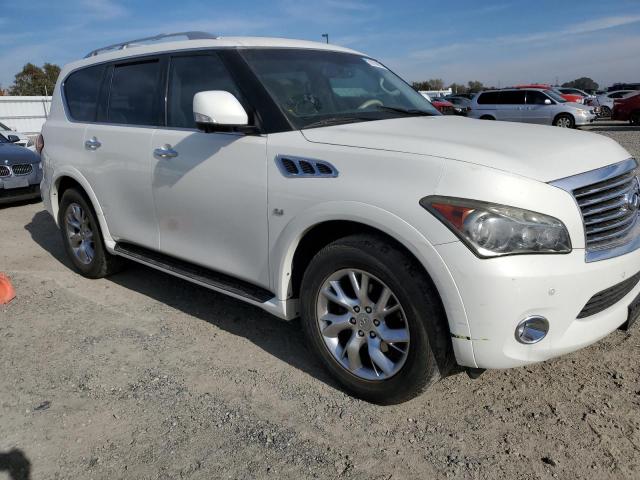 JN8AZ2NE4E9062597 - 2014 INFINITI QX80 WHITE photo 4