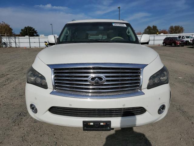 JN8AZ2NE4E9062597 - 2014 INFINITI QX80 WHITE photo 5