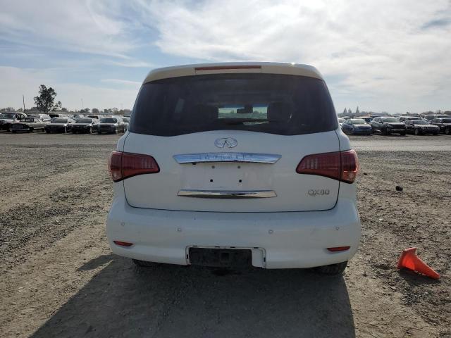 JN8AZ2NE4E9062597 - 2014 INFINITI QX80 WHITE photo 6