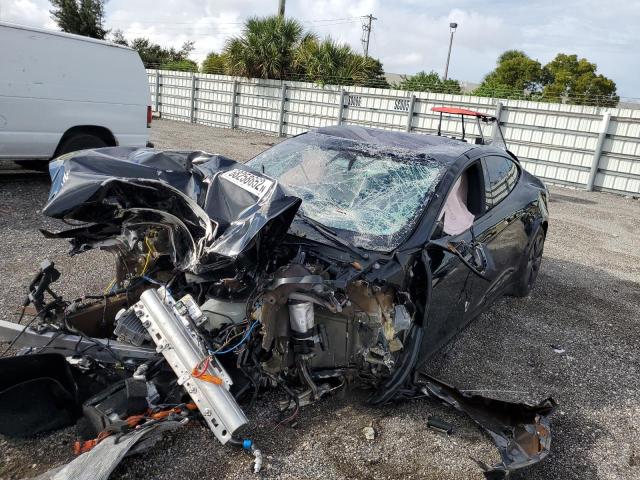 5YJSA1E56MF451196 - 2021 TESLA MODEL S BLACK photo 1