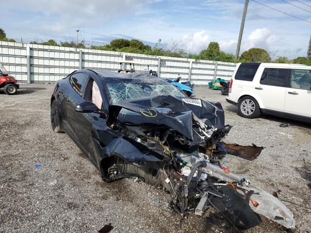 5YJSA1E56MF451196 - 2021 TESLA MODEL S BLACK photo 4