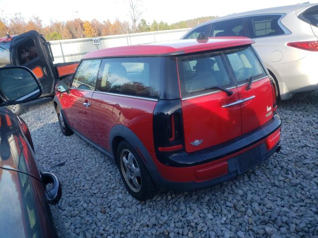 WMWZF3C50BT267538 - 2011 MINI COOPER CLU RED photo 2